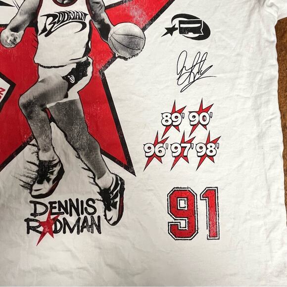 Dennis Rodman 5 time champs ID Supply graphic tee large Nordstrom - Picture 5 of 13